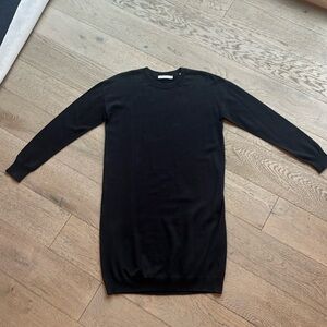 NWT Vince Women's Long Sleeve Sweater Dress (Black, XS)